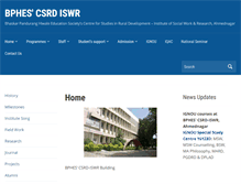 Tablet Screenshot of csrd.edu.in